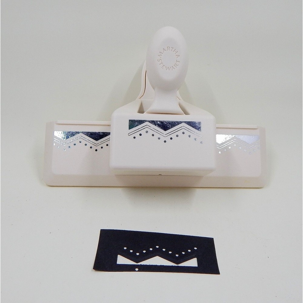 Martha Stewart Dotted Zig Zag Embossed Southwest Border Edge Paper Punch
